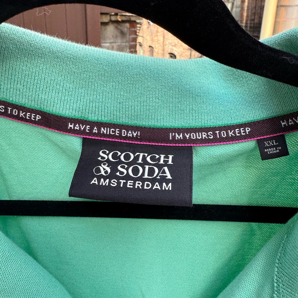 Scotch & Soda Mint Green Polo Shirt - Picture 3 of 5